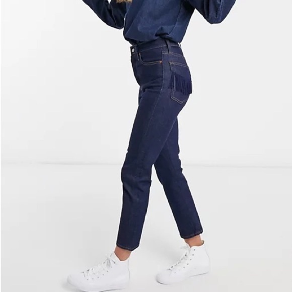 Levi's Wedgie Straight Jeans No Man's Land Fringe - Picture 1 of 16